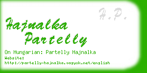 hajnalka partelly business card